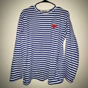 CDG Blue Long Sleeve Shirt